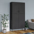 Flores - Wardrobe Anthracite 900 x 500 x 1800 mm Steel